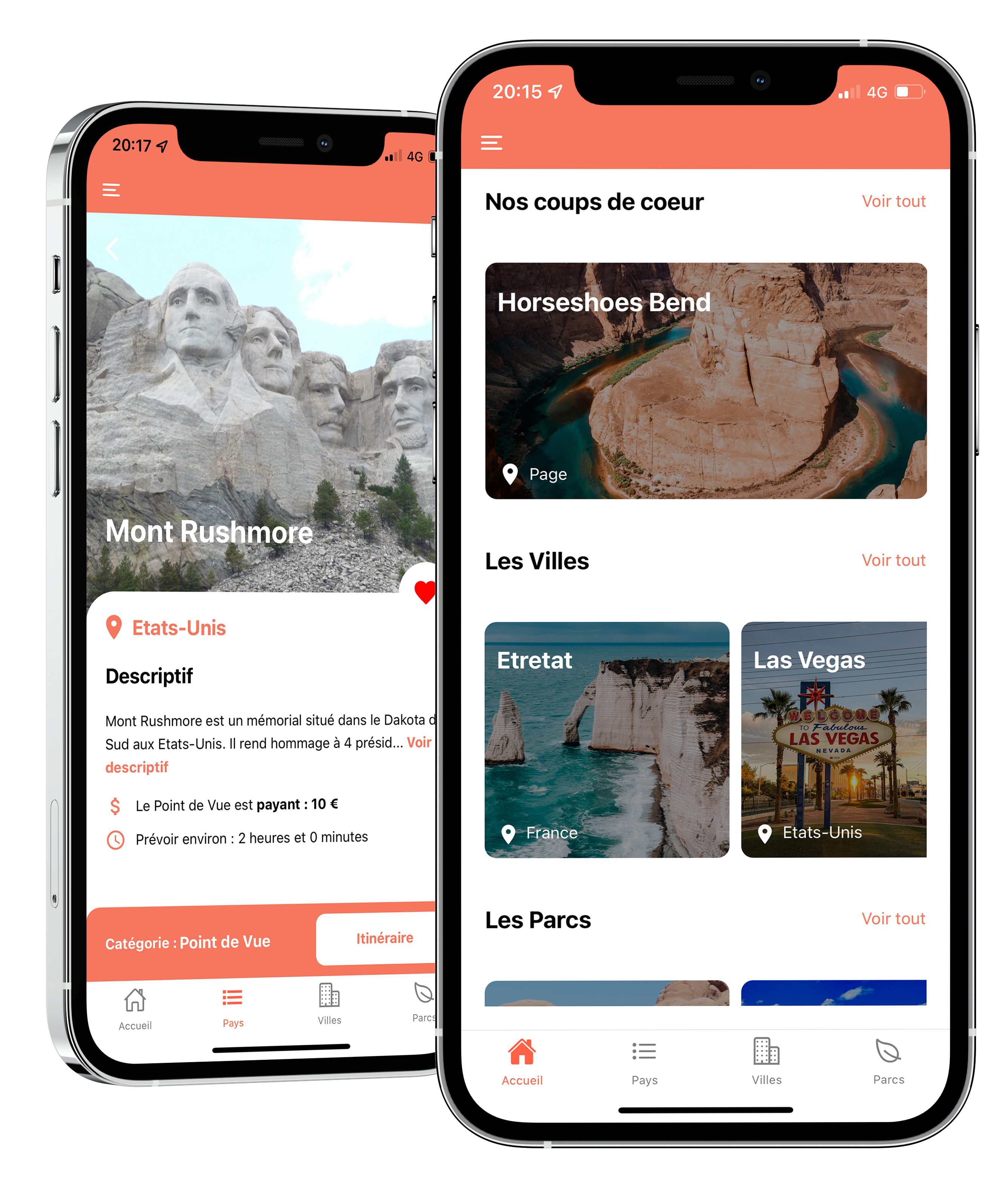 Application mobile - Destination